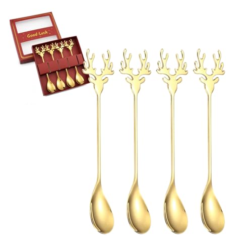 HASTHIP® Christmas Stainless Steel Tea Spoon Set HASTHIP® Christmas Stainless Steel Tea Spoon Set